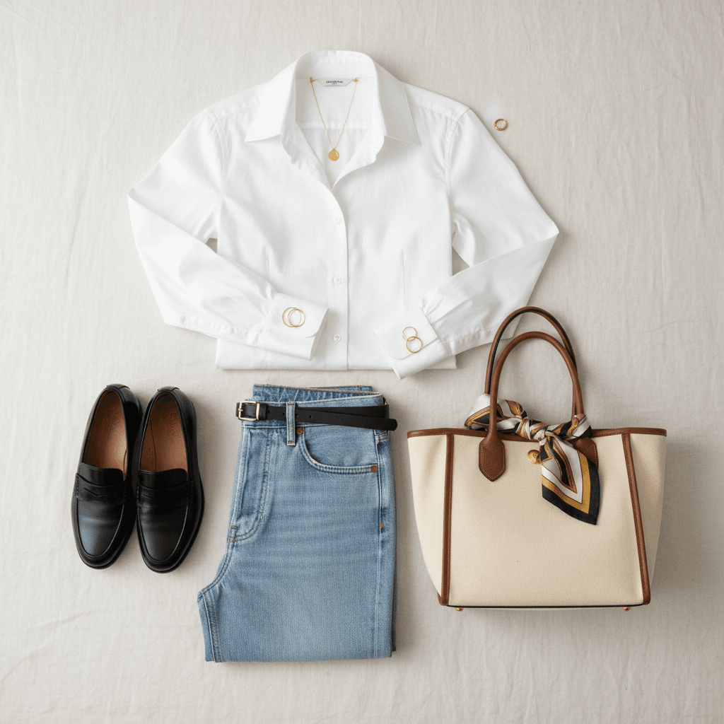 С чем носить белую рубашку: сочетания для женщин
